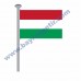 MACARİSTAN GÖNDER BAYRAK 50x75 ( EBAT SEÇİNİZ )